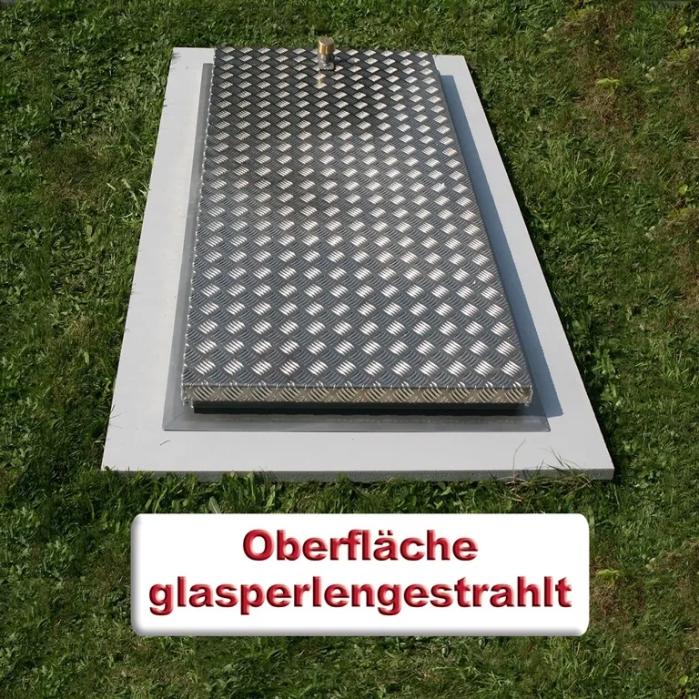 System SA3-RI + SA3-TR - Schachtabdeckung aus Aluminium mit Riffelblech oder Edelstahl Tränenblech *** Jetzt auch in Übergrößen erhältlich!!! ***