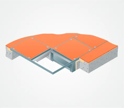 Serie 7500 Brandschutz - Schachtabdeckung aus Aluminium / Reihenabdeckung